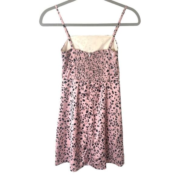 Pink Cheetah Silky y2k Style Mini Dress - Picture 4 of 9